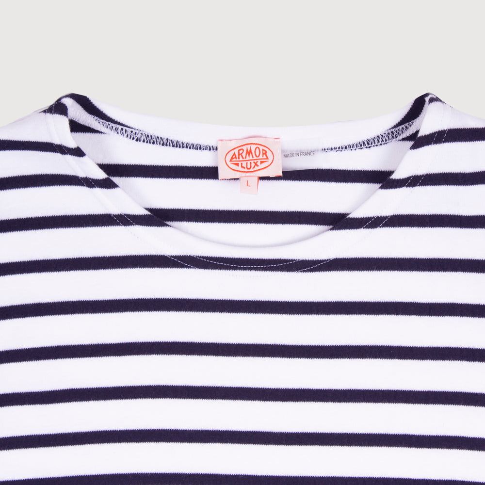 Armor-Lux Breton Stripe T-Shirt - Navy/White