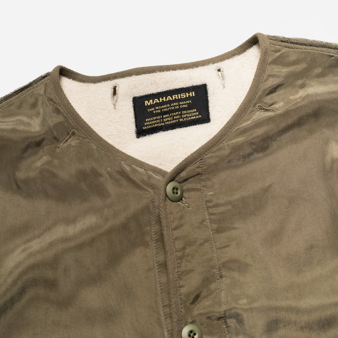 Maharishi Reversible M65 Wool Liner - Olive/Ecru