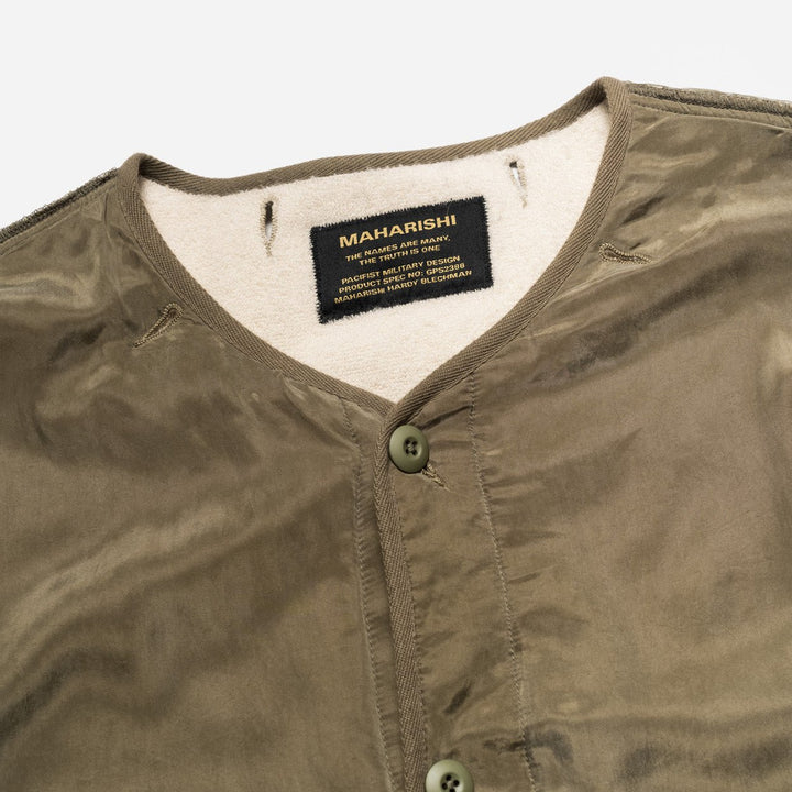 Maharishi Reversible M65 Wool Liner - Olive/Ecru