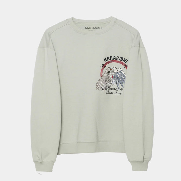 Maharishi Peace Mount Maha Crew Sweatshirt - Sage