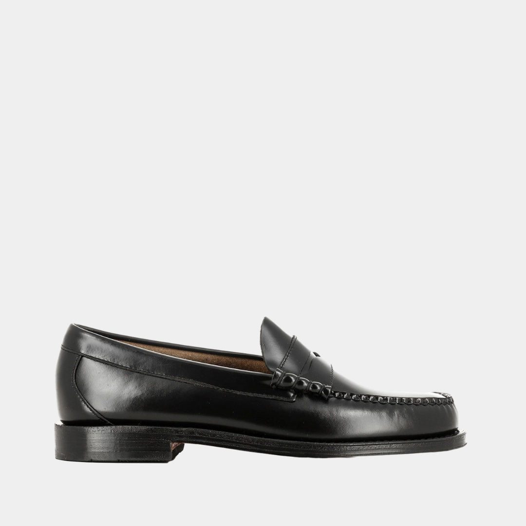 GH Bass Weejuns Larson Penny Loafers  - Black Leather