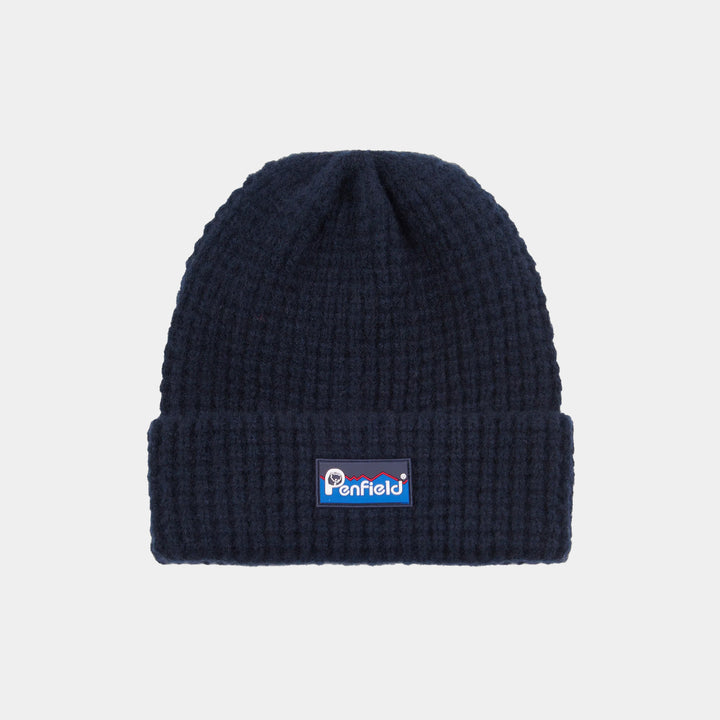 Penfield Waffle Beanie Hat - Navy Blazer