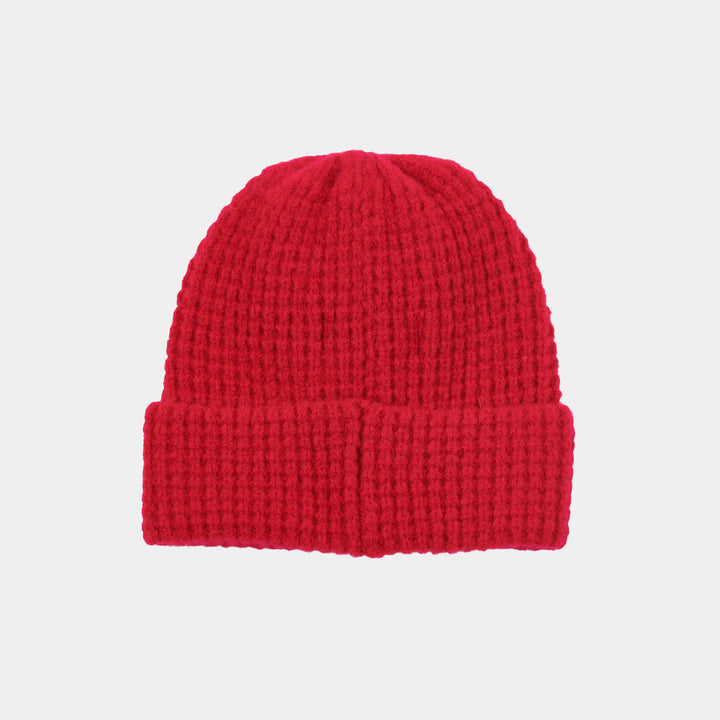 Penfield Waffle Beanie- Equestrian Red