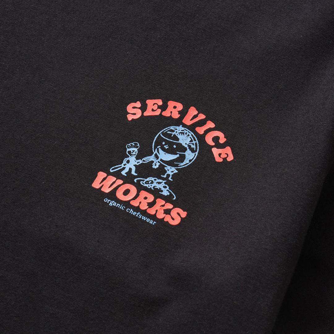 Service Works Organic Chefswear T-Shirt - Black