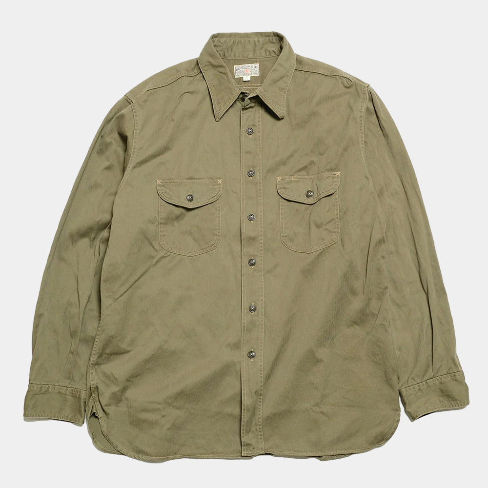 Buzz Rickson's Herringbone Work Shirt - Olive – The Modern Draper