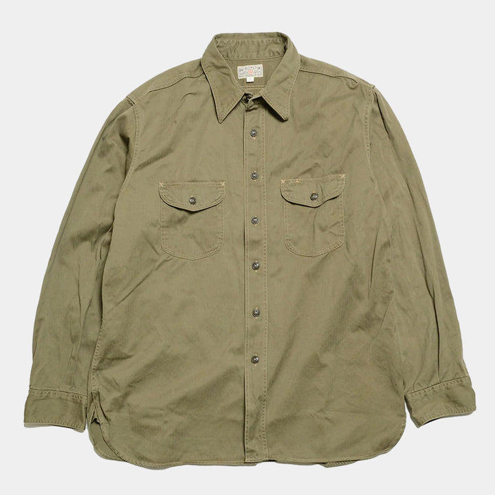 Buzz Rickson's Herringbone Work Shirt - Olive