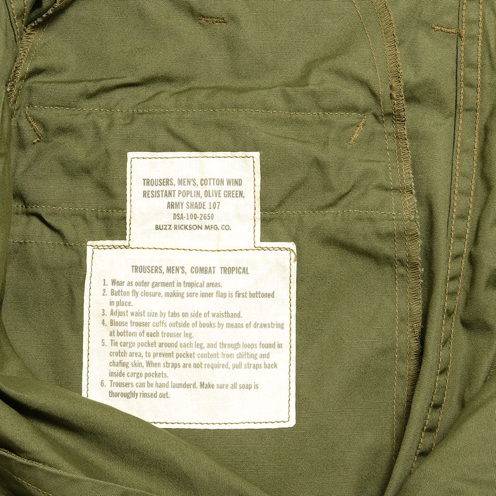 Buzz Rickson's Combat Trousers - Olive