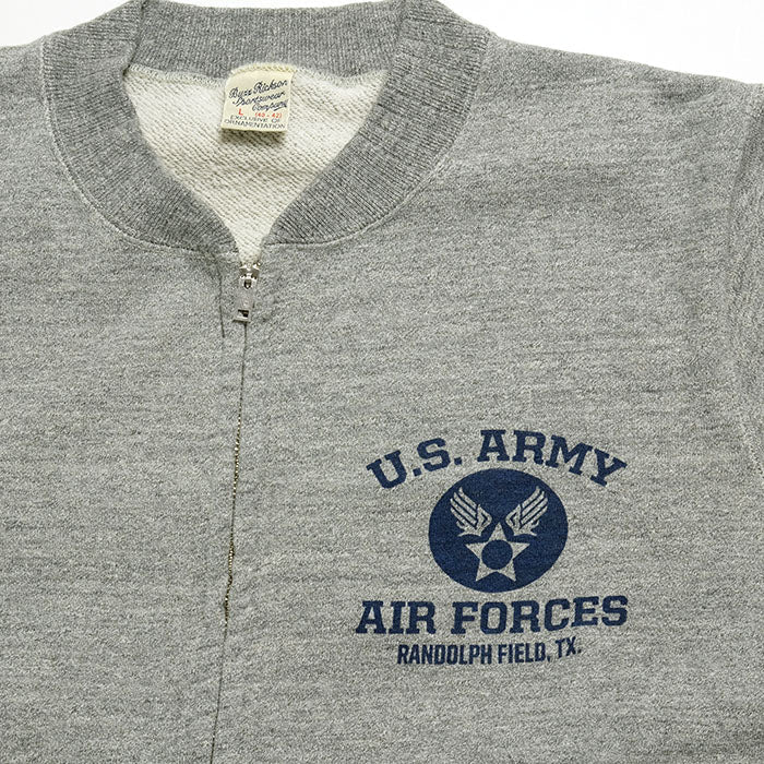 Buzz Rickson's Zip Army Air Forces Sweatshirt - Grey