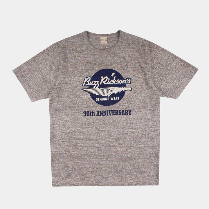 Buzz Rickson's 30th Anniversary T-Shirt - Heather Grey