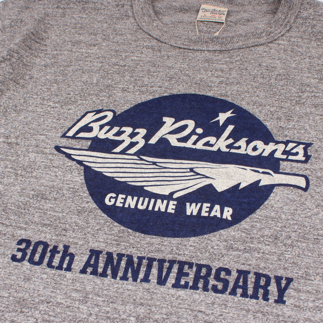 Buzz Rickson's 30th Anniversary T-Shirt - Heather Grey