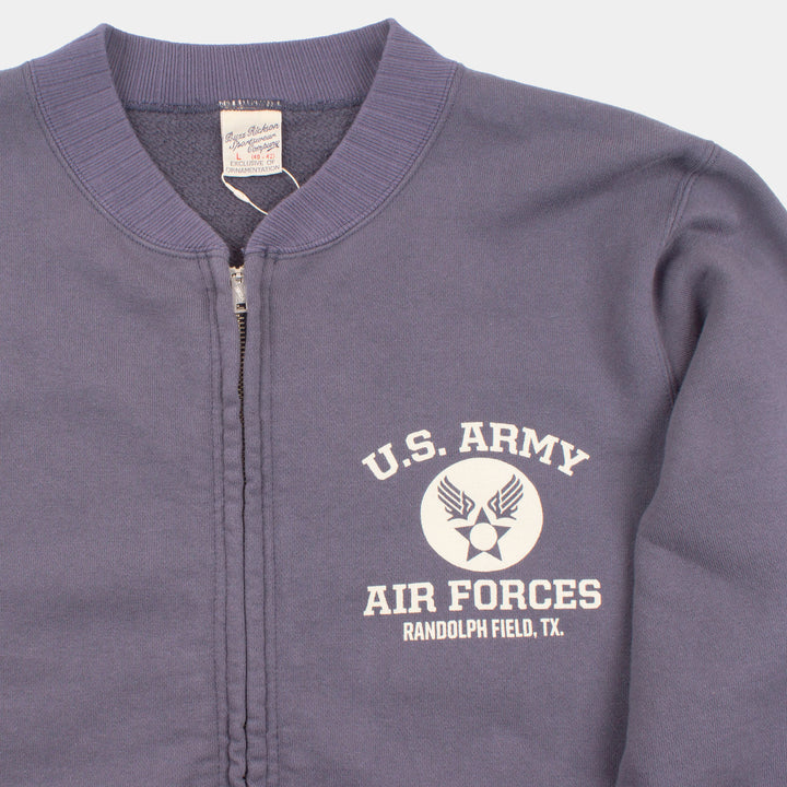 Buzz Rickson's Zip Army Air Forces Sweatshirt - Navy