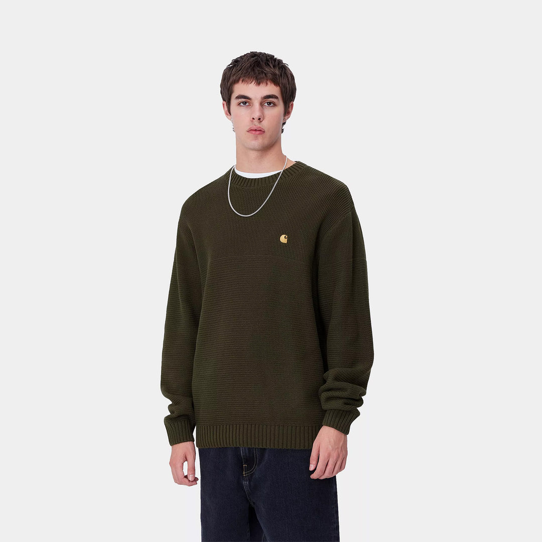 Carhartt WIP Chane Sweater - Cypress/Gold