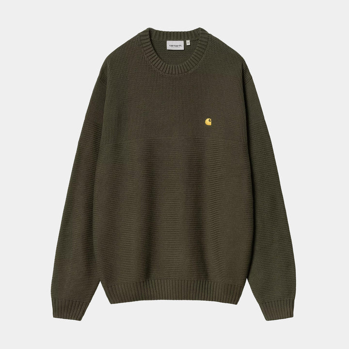 Carhartt WIP Chane Sweater - Cypress/Gold