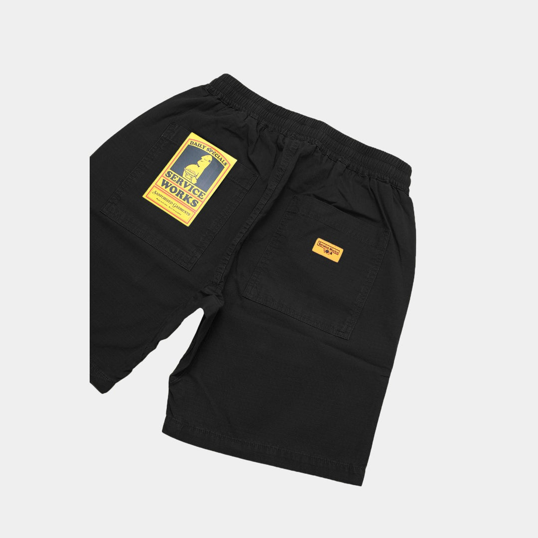 Service Works Classic Ripstop Chef Shorts - Black