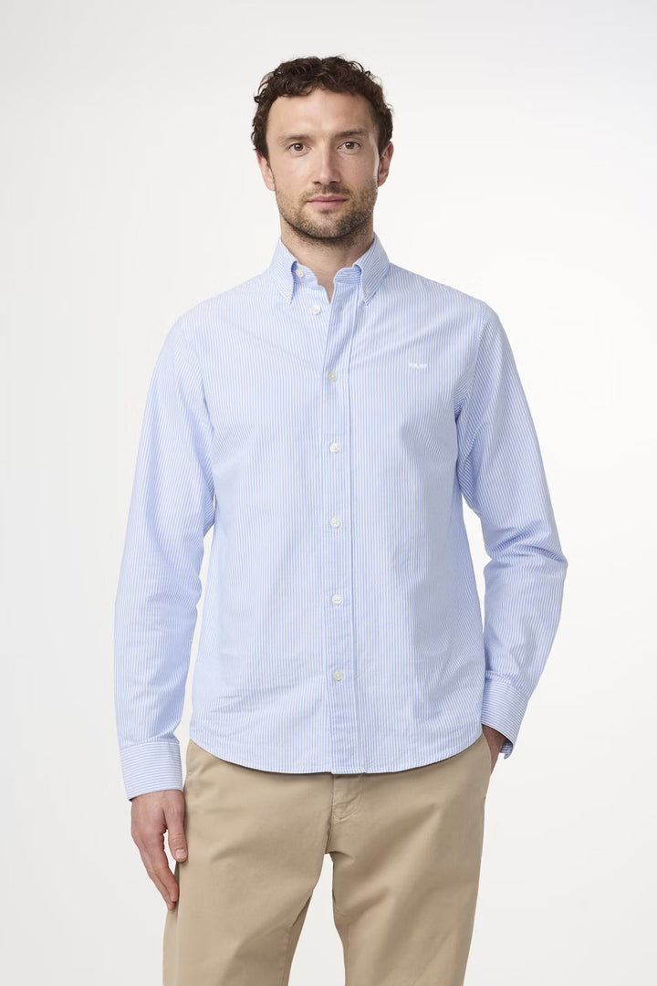 NN.07 Colby Shirt - Blue Stripe