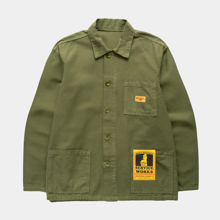 Service Works Canvas Coverall Jacket - Olive