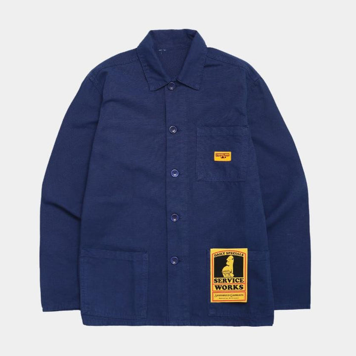 Service Works Canvas Coverall Jacket - Navy