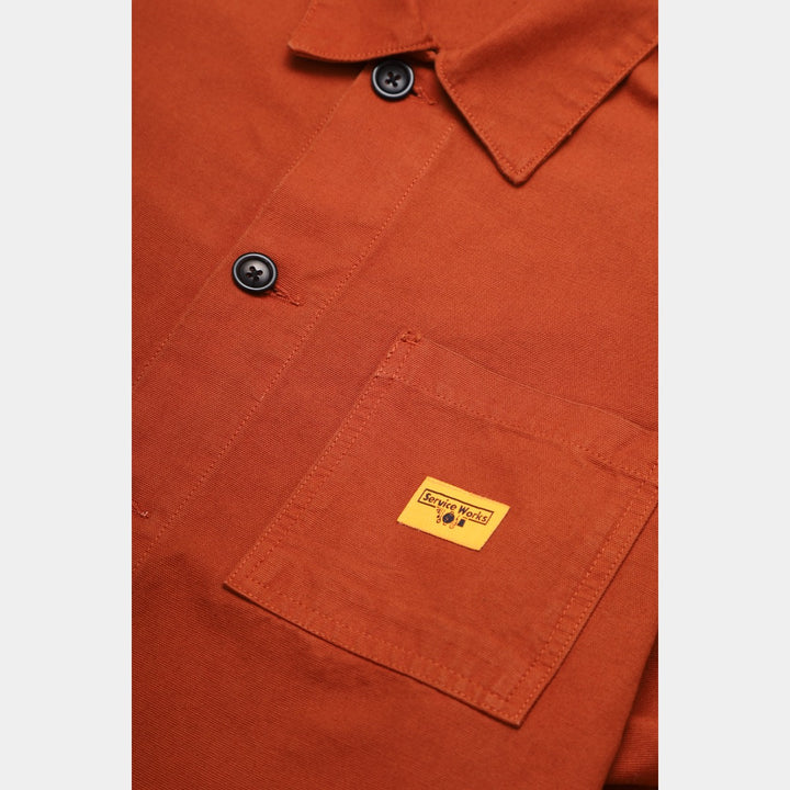 Service Works Canvas Coverall Jacket - Terracotta