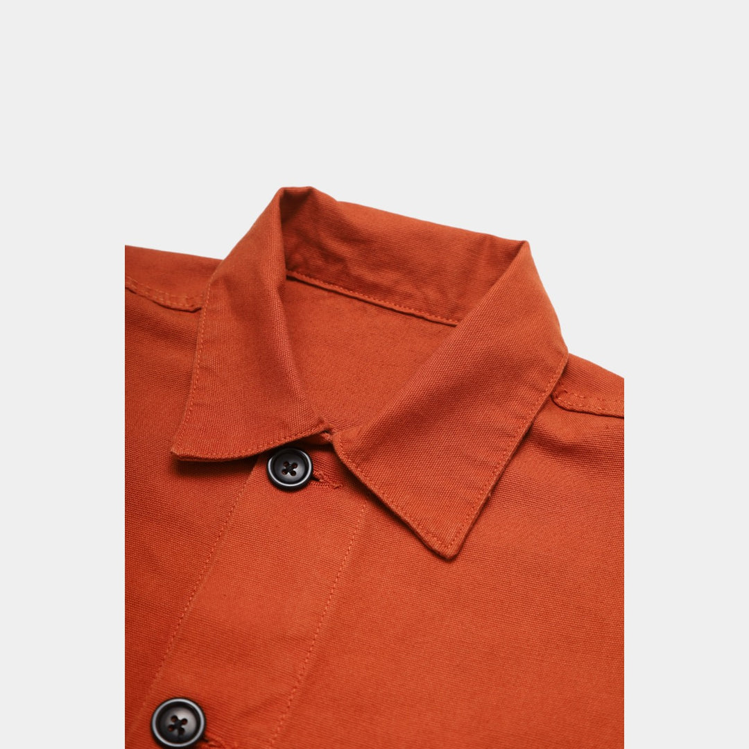 Service Works Canvas Coverall Jacket - Terracotta