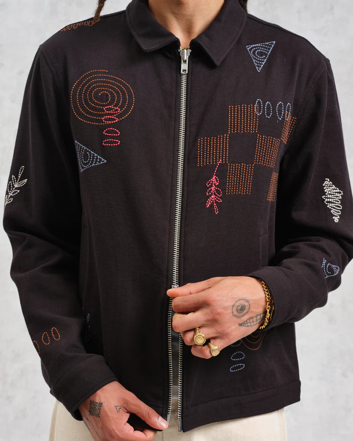 Wax London Eldon Jacket - Black/Multi