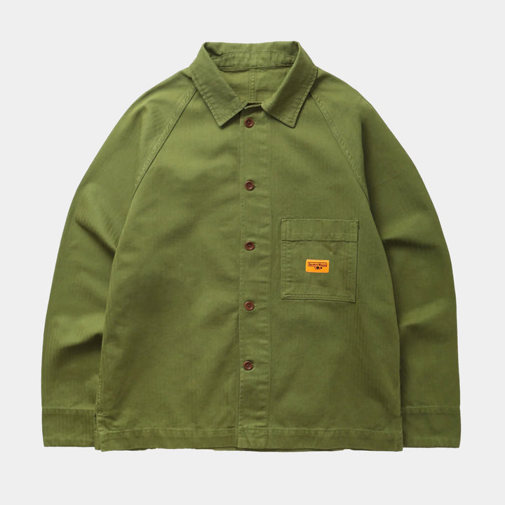 Service Works Herringbone FOH Jacket - Pesto