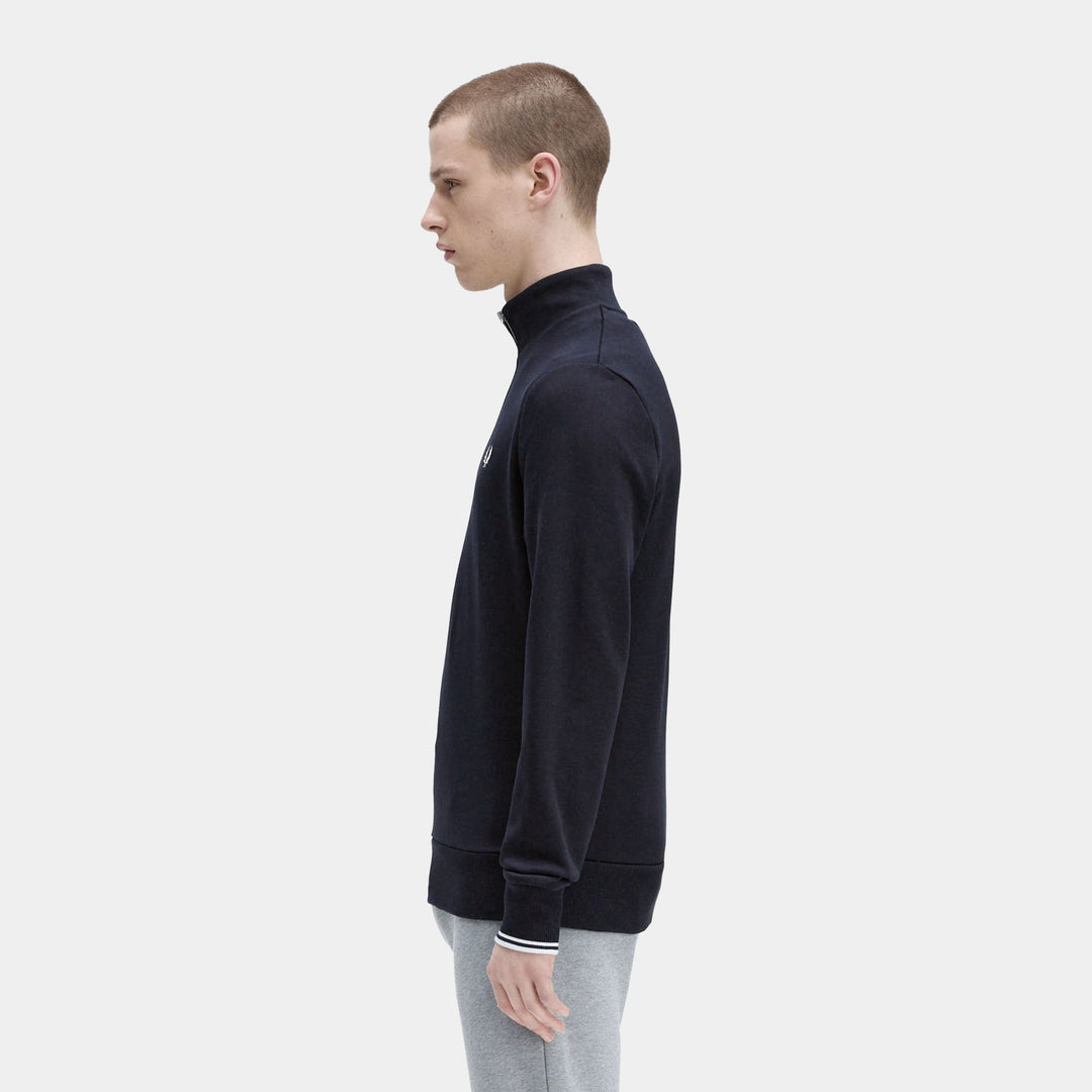 Fred Perry Half Zip Sweatshirt - Navy