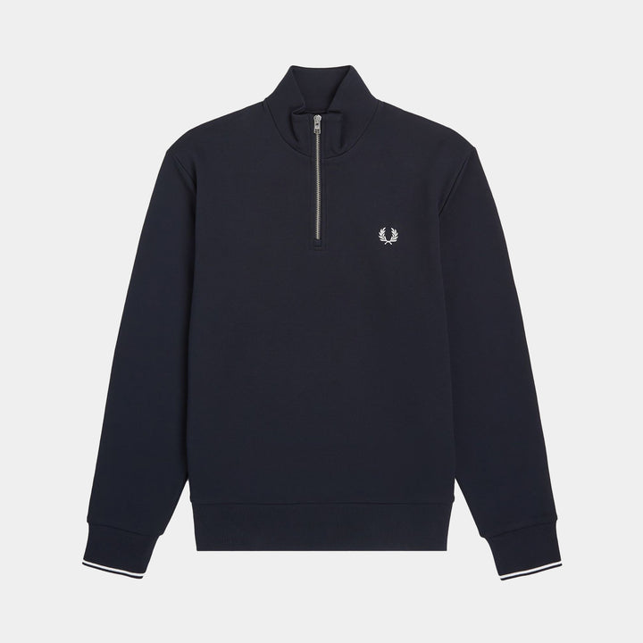 Fred Perry Half Zip Sweatshirt - Navy