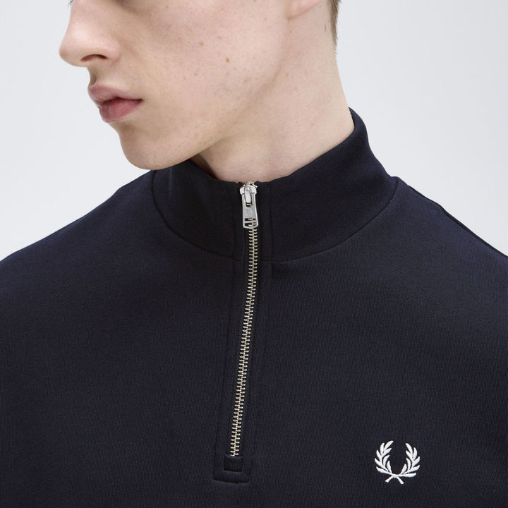 Fred Perry Half Zip Sweatshirt - Navy