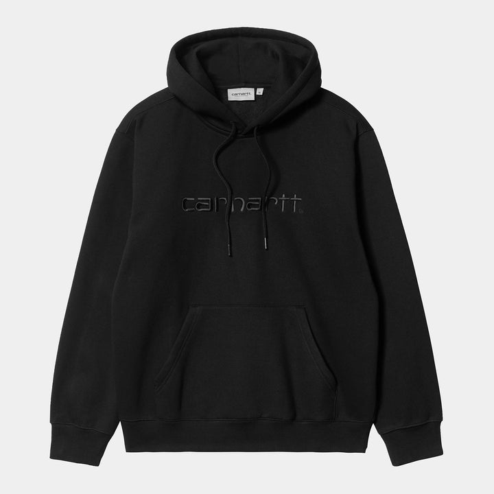 Carhartt WIP Hooded Carhartt Sweatshirt - Black/Black