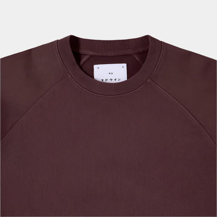 Edwin Raglan Sleeve Crewneck - Mole