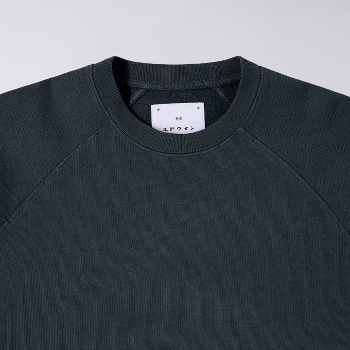 Edwin Raglan Sleeve Crewneck - Black