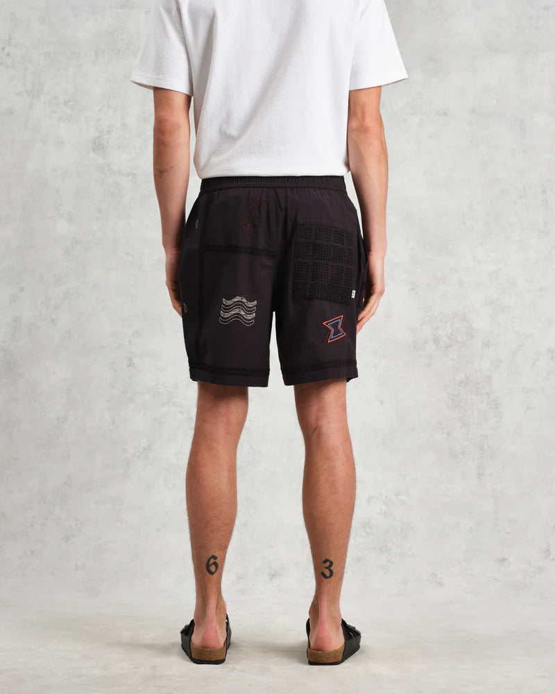 Wax London Kurt Shorts - Navy/Multi