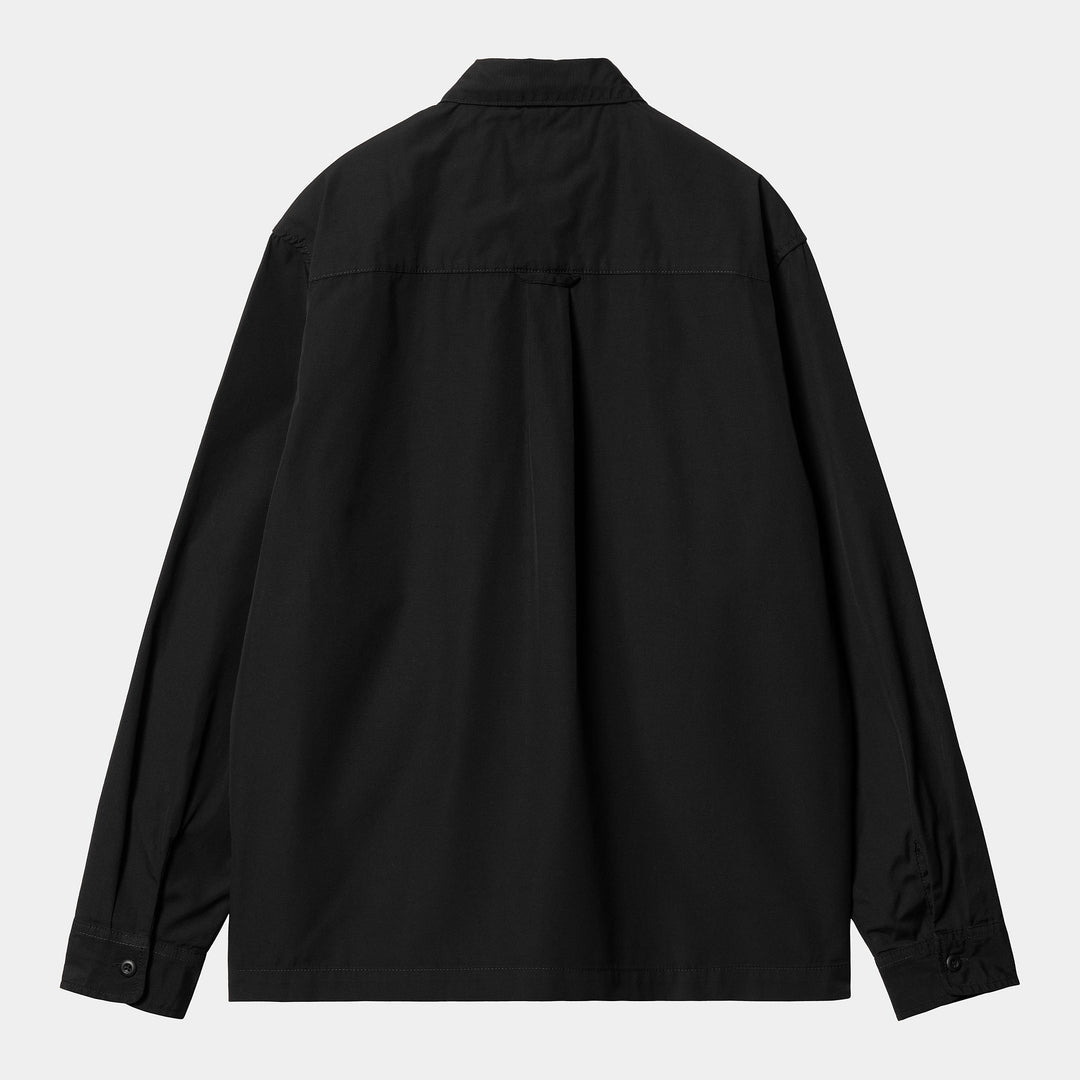 Carhartt WIP L/S Craft Zip Shirt - Black Rinsed