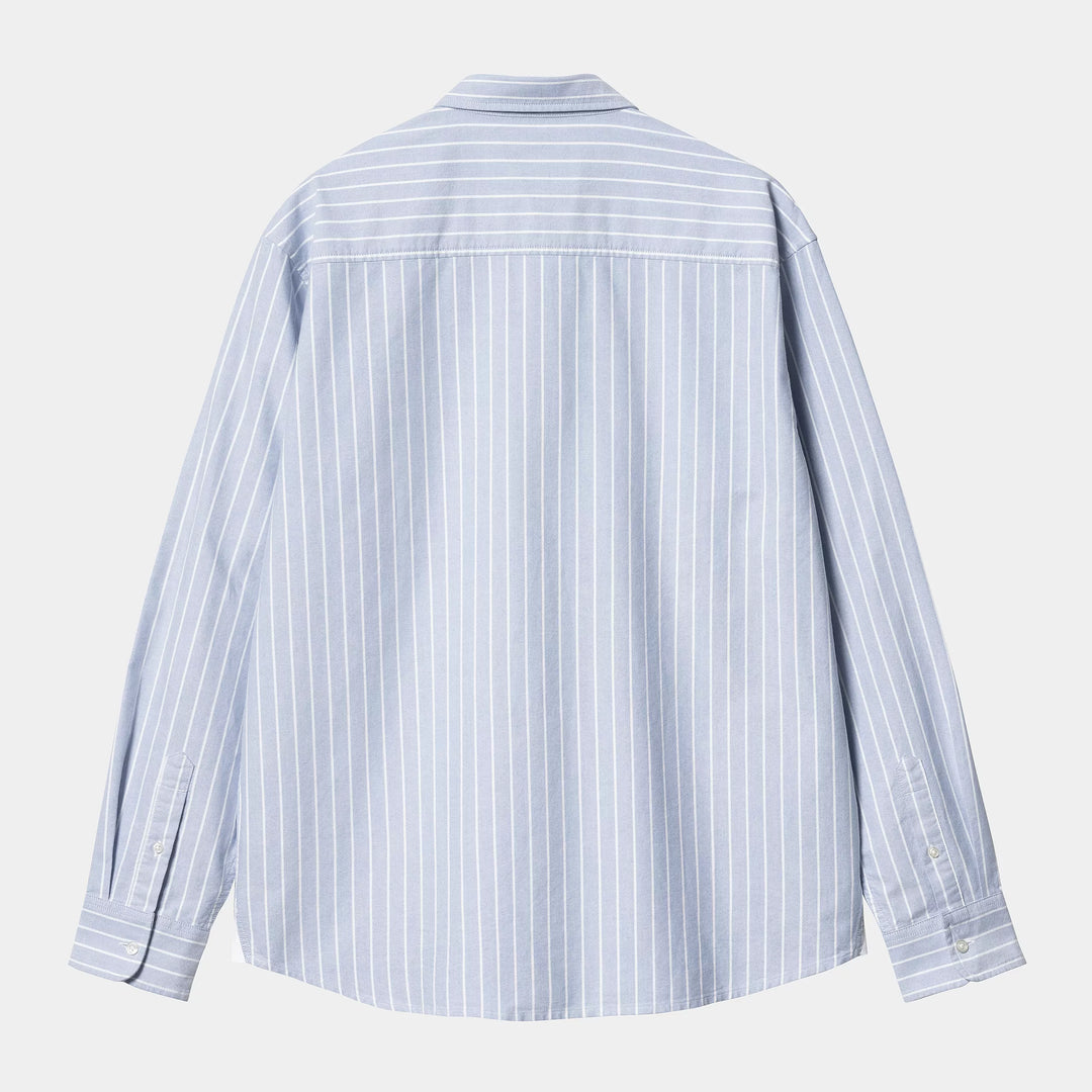 Carhartt WIP Dowlen Stripe Shirt - Bleach/White