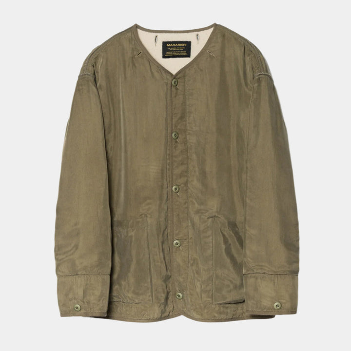 Maharishi Reversible M65 Wool Liner - Olive/Ecru