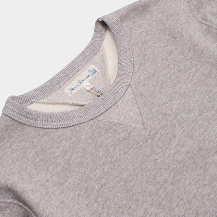 Merz B. Schwanen 346 Loopwheeled Sweatshirt - Grey Melange