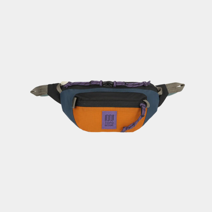 Topo Designs Mountain Waist Pack Bag - Pond Blue/Spice