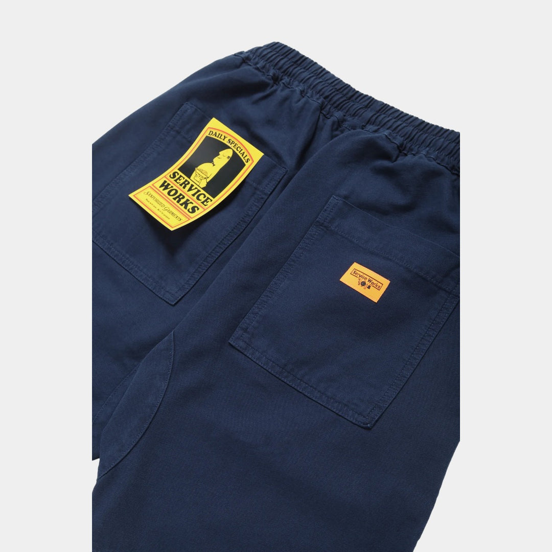 Service Works Classic Canvas Chef Shorts - Navy
