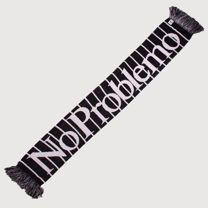 No Problemo Striped Scarf - Black