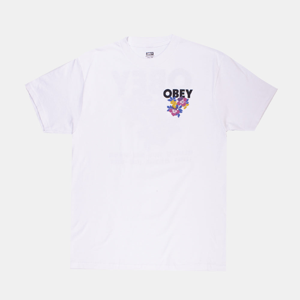 Obey Floral Garden T-Shirt - White
