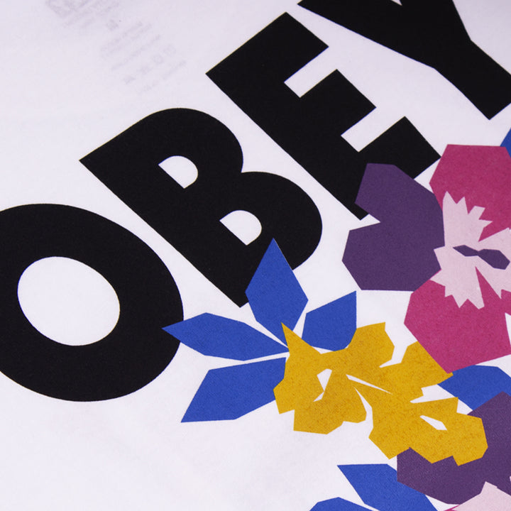 Obey Floral Garden T-Shirt - White