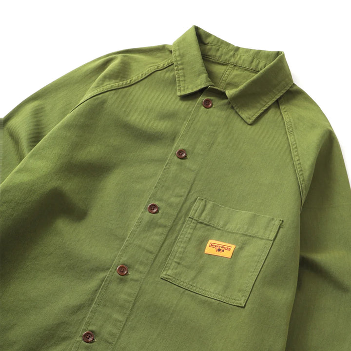 Service Works Herringbone FOH Jacket - Pesto