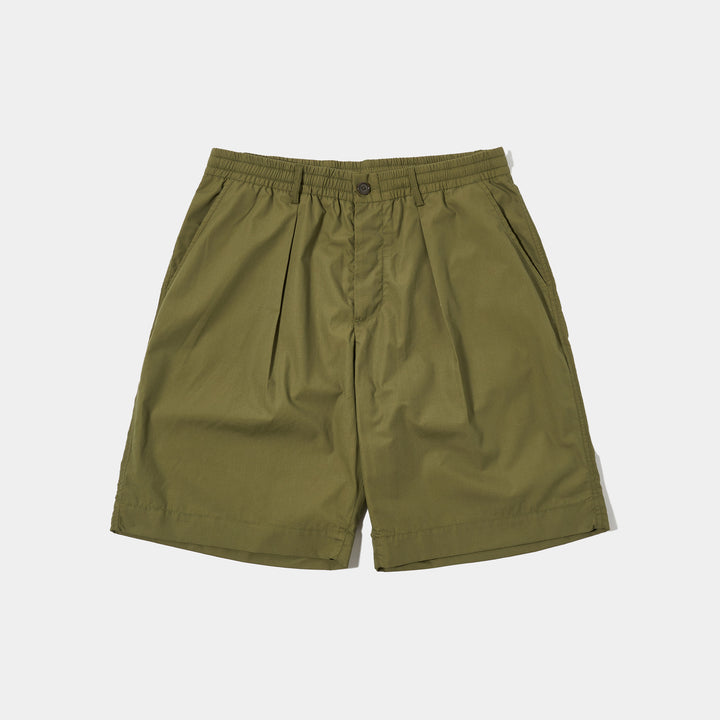 Universal Works Pleated Track Shorts - Olive