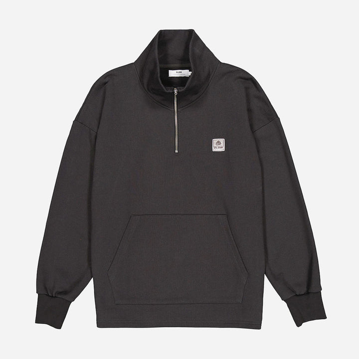 OLOW Bernex 1/4 Zip Sweatshirt - Noir Carbone