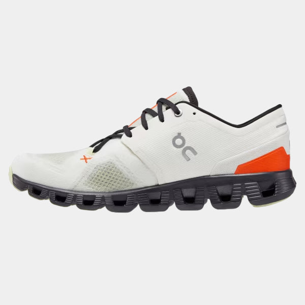 On Running Cloud X 3 Trainers - Ivory/Flame