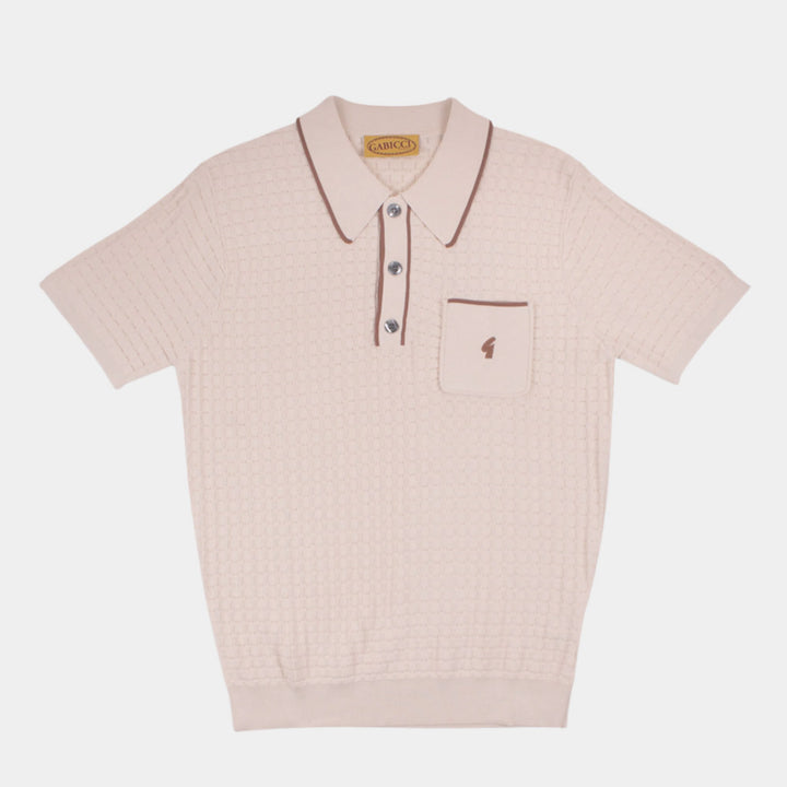 Gabicci Vintage Roy Polo Shirt - Cream