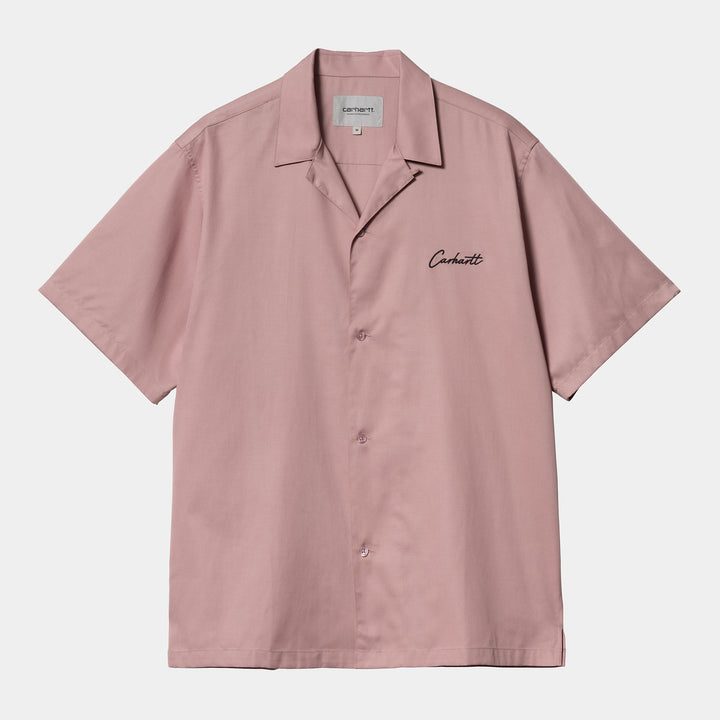 Carhartt WIP Delray Shirt - Glassy Pink/Black