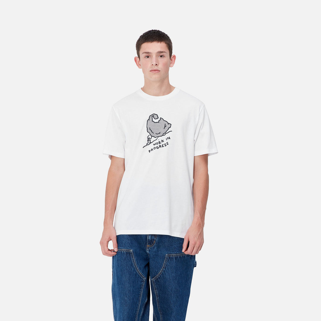 Carhartt WIP Move On Up T-Shirt - White/Black