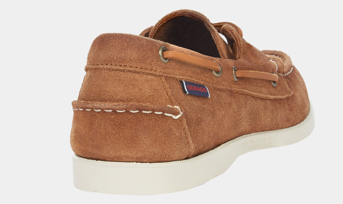 Sebago Portland Boat Shoe Brown Cognac Suede The Modern Draper