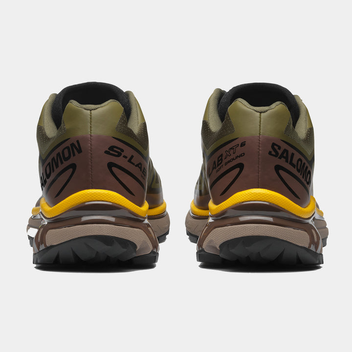 Salomon XT-6 Trainers - Olive Night/Black/Sulphur